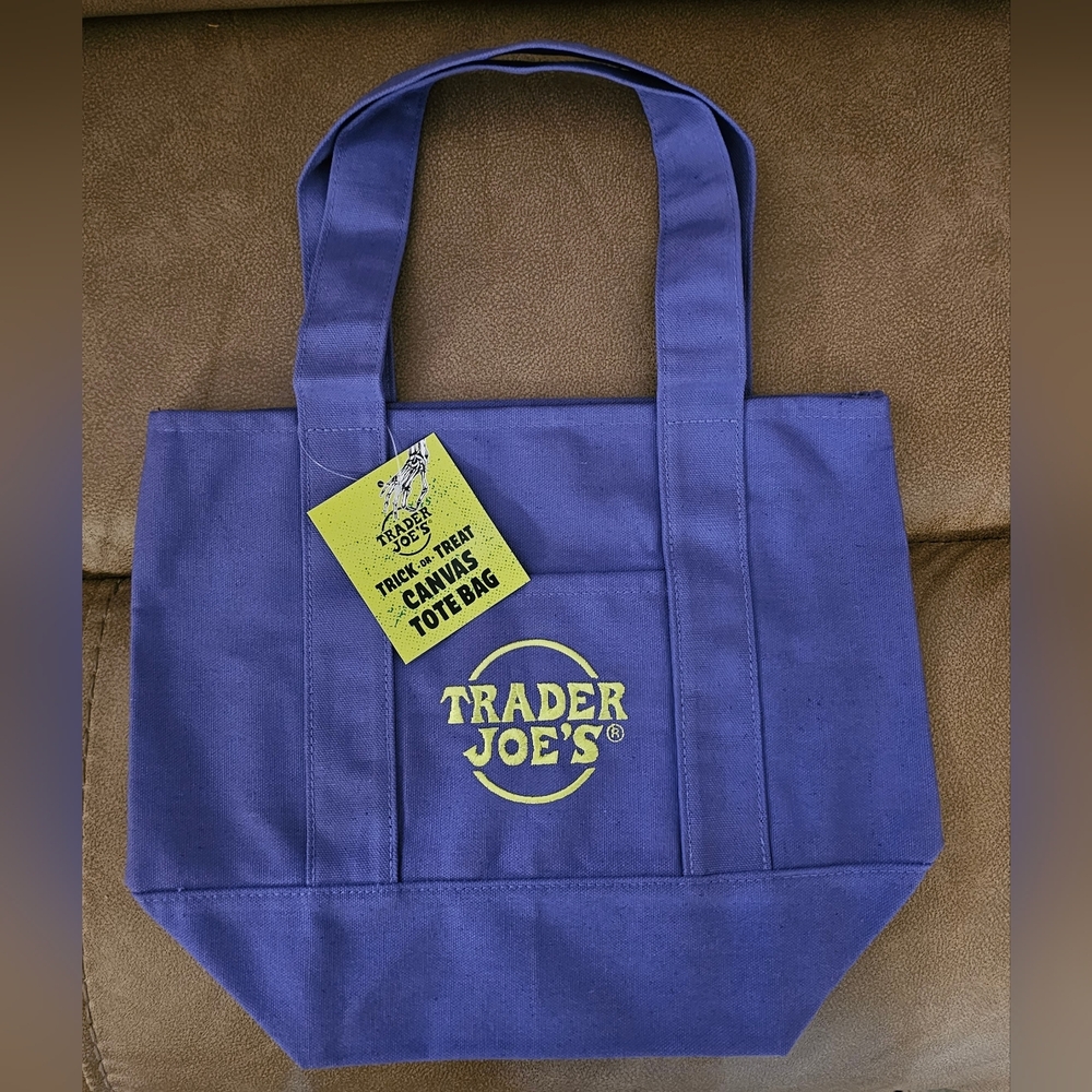 Canvas Tote Bag Set - Black, Orange, Purple, Green - Picture 4 of 5